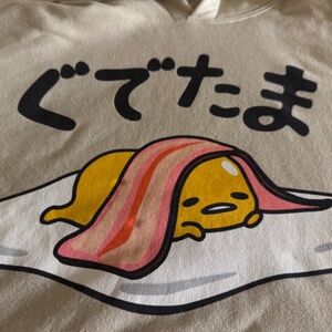 Gudetama Hoodie by Sanrio (Size Medium / Excellent Used Condition / Beige)